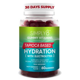 Electrolytes Hydration Gummies Potassium Supplement Gummies Salty Elderberry Chews Workout Recovery Boost Energy Powder Alternative Chloride Zinc Calc