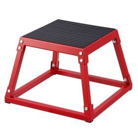 VEVOR Plyometric Jump Box, 12 Inch Plyo Box, Steel Plyometric Platform and Jumping Agility Box