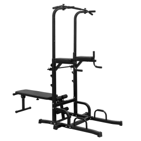 Multifunction heavy duty fitness stand strength training power tower